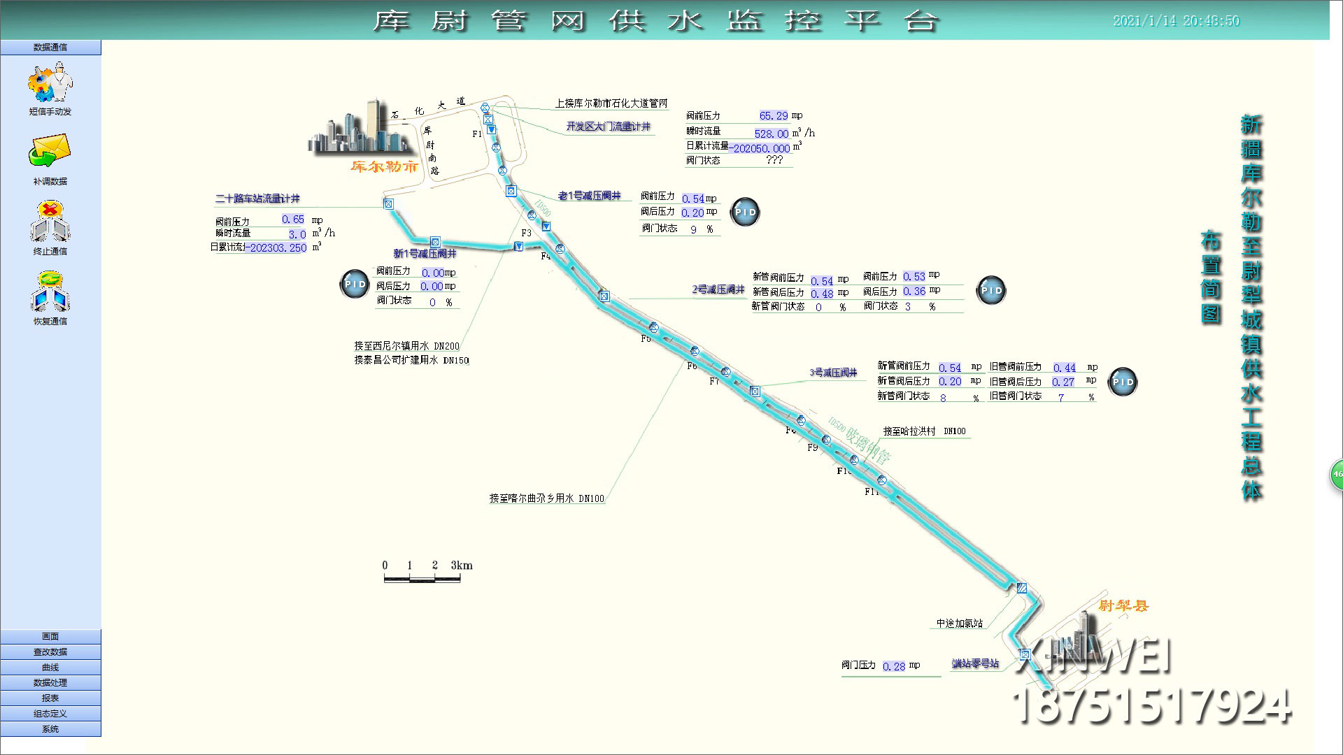 管道流量壓力監(jiān)測控制系統(tǒng)